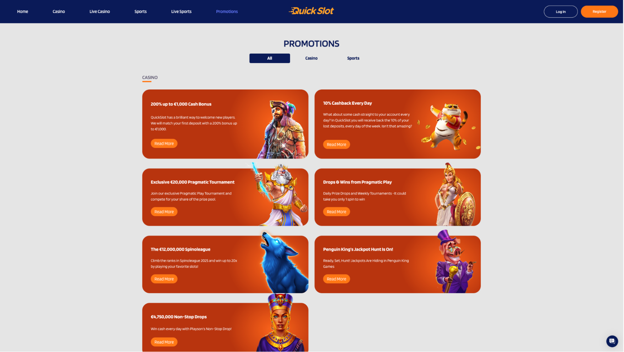 quickslot casino home live