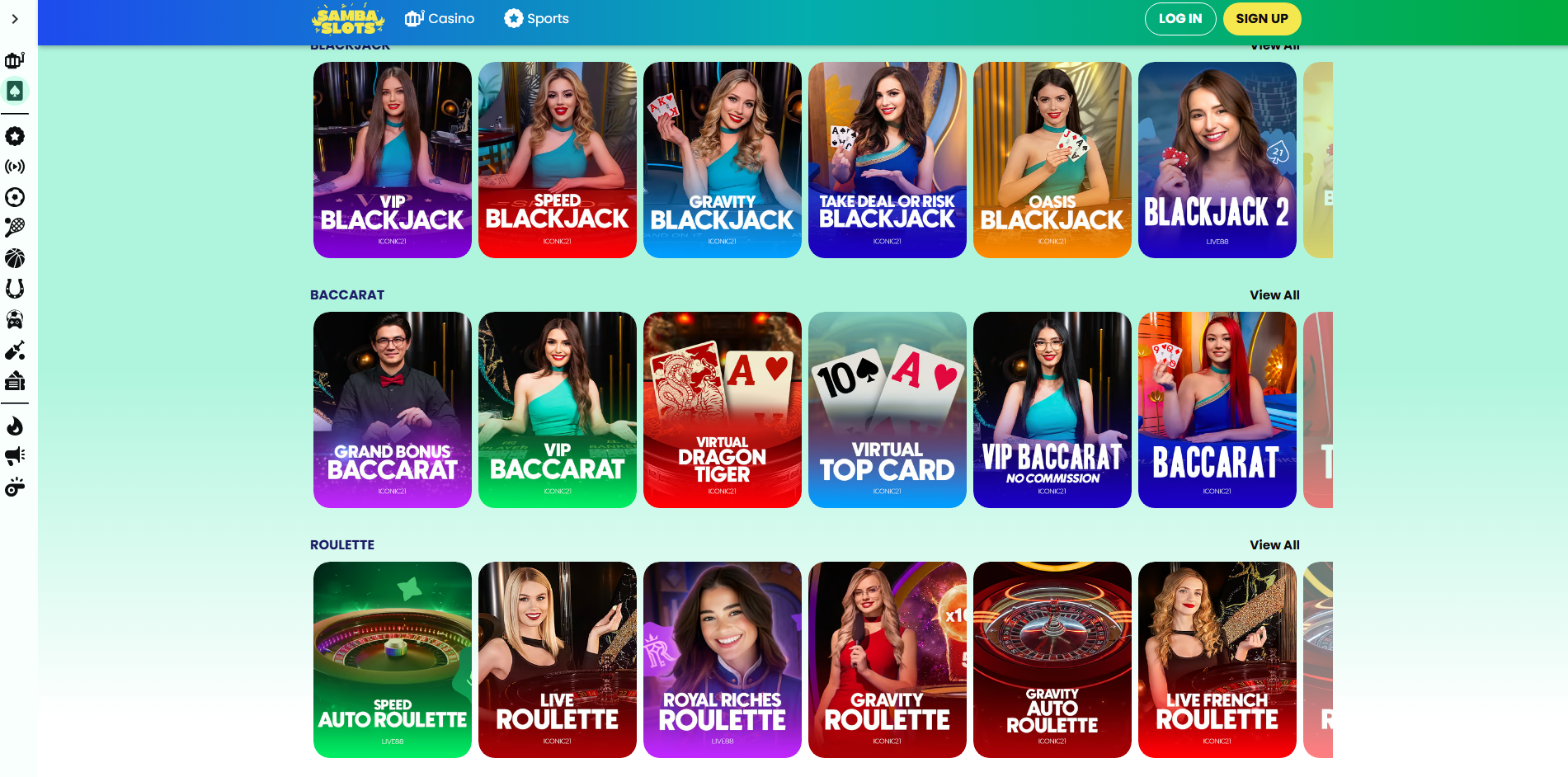 sambaslots casino sports