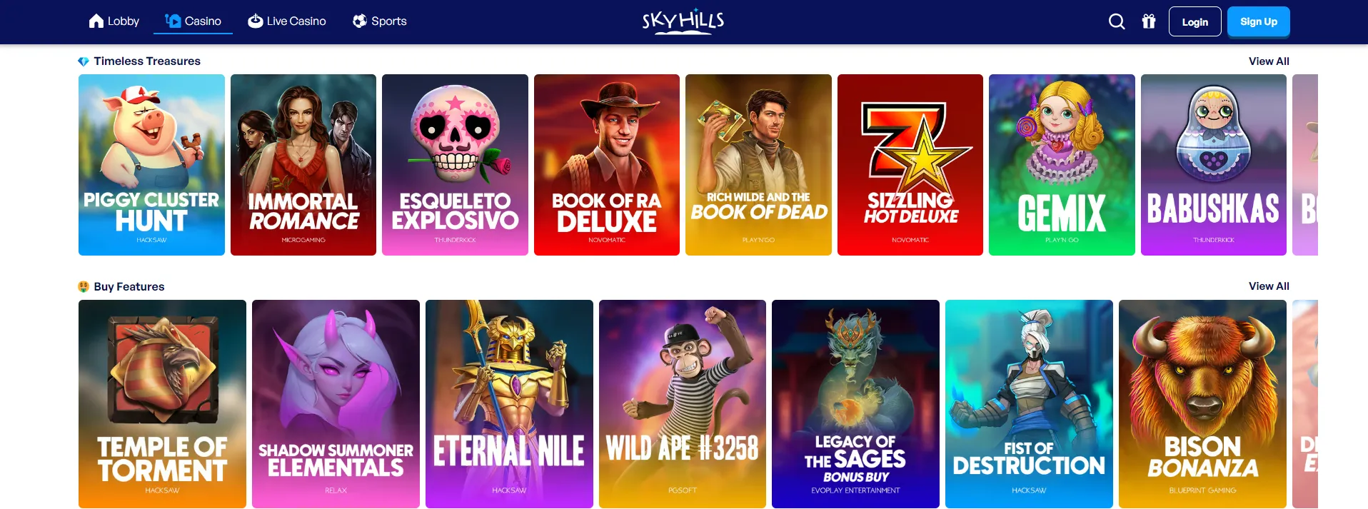 skyhills casino