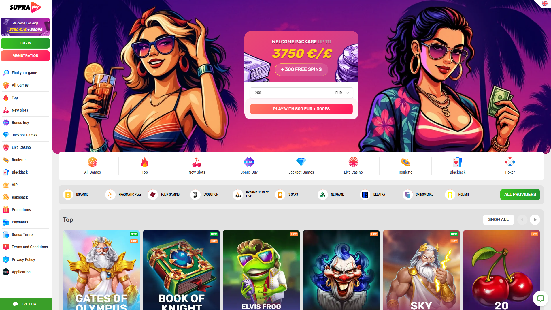 supraplay casino circus